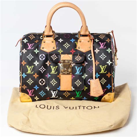 louis vuitton black multicolor speedy|speedy 30 louis vuitton bag.